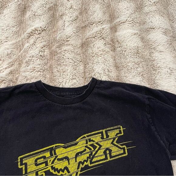 Foxโ Racing Yellow & Black Upcycled Crop Top - Picture 3 of 4